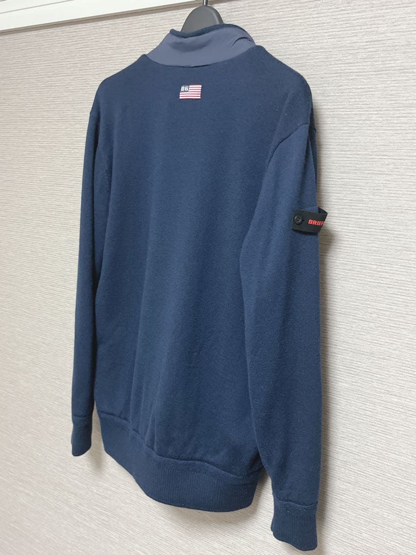 美品★ ブリーフィング/ ハイブリッド キルティングジャケット ゴルフウェア L