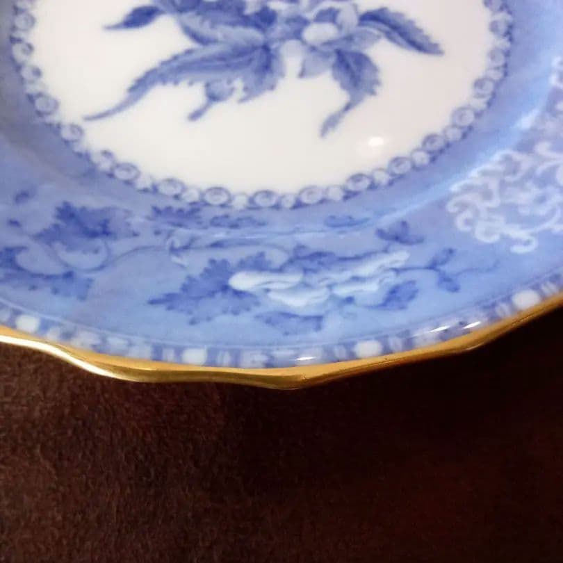 イギリス スポ—ド ケ—キ皿５枚セット「カミ—ラ」1910年代