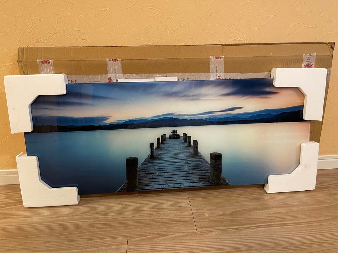 新品　ガラス壁掛け　アートパネル ポスター　アートフレーム 自然風景　橋絵画