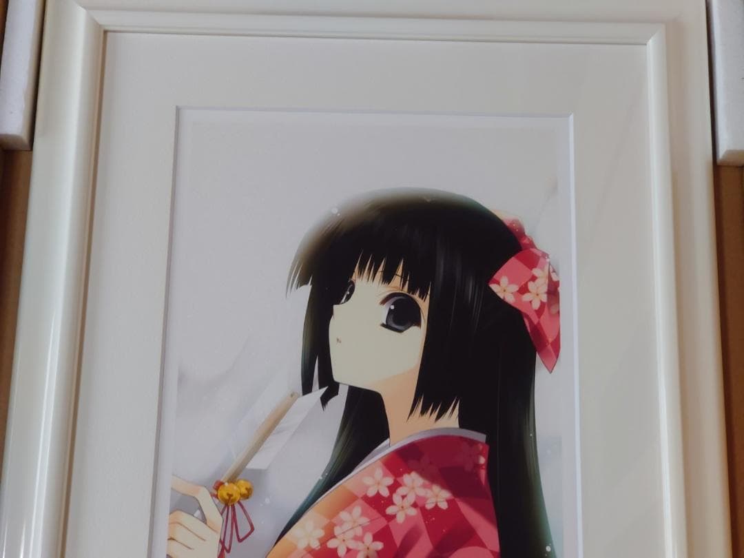 【希少 サイン入り】鈴平 ひろ「雪灯り」 版画 アート