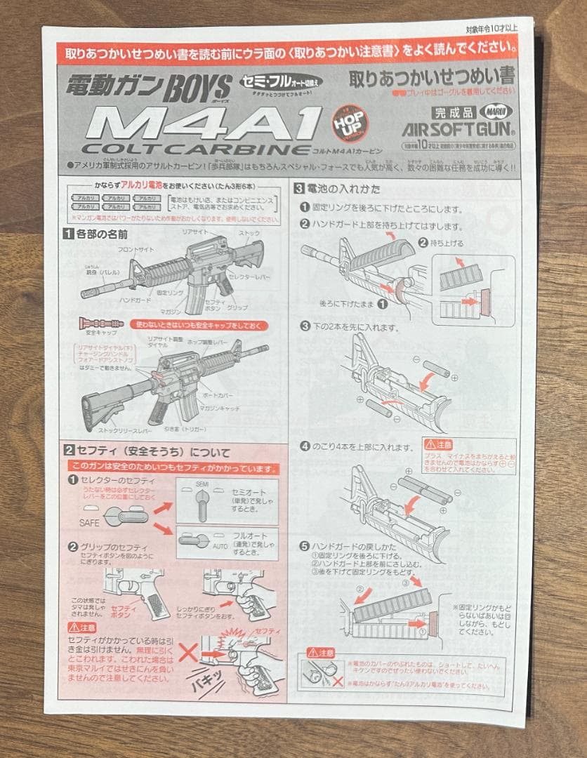 #1B 東京マルイ コルトM4A1カービン 10歳以上電動ガン BOYS