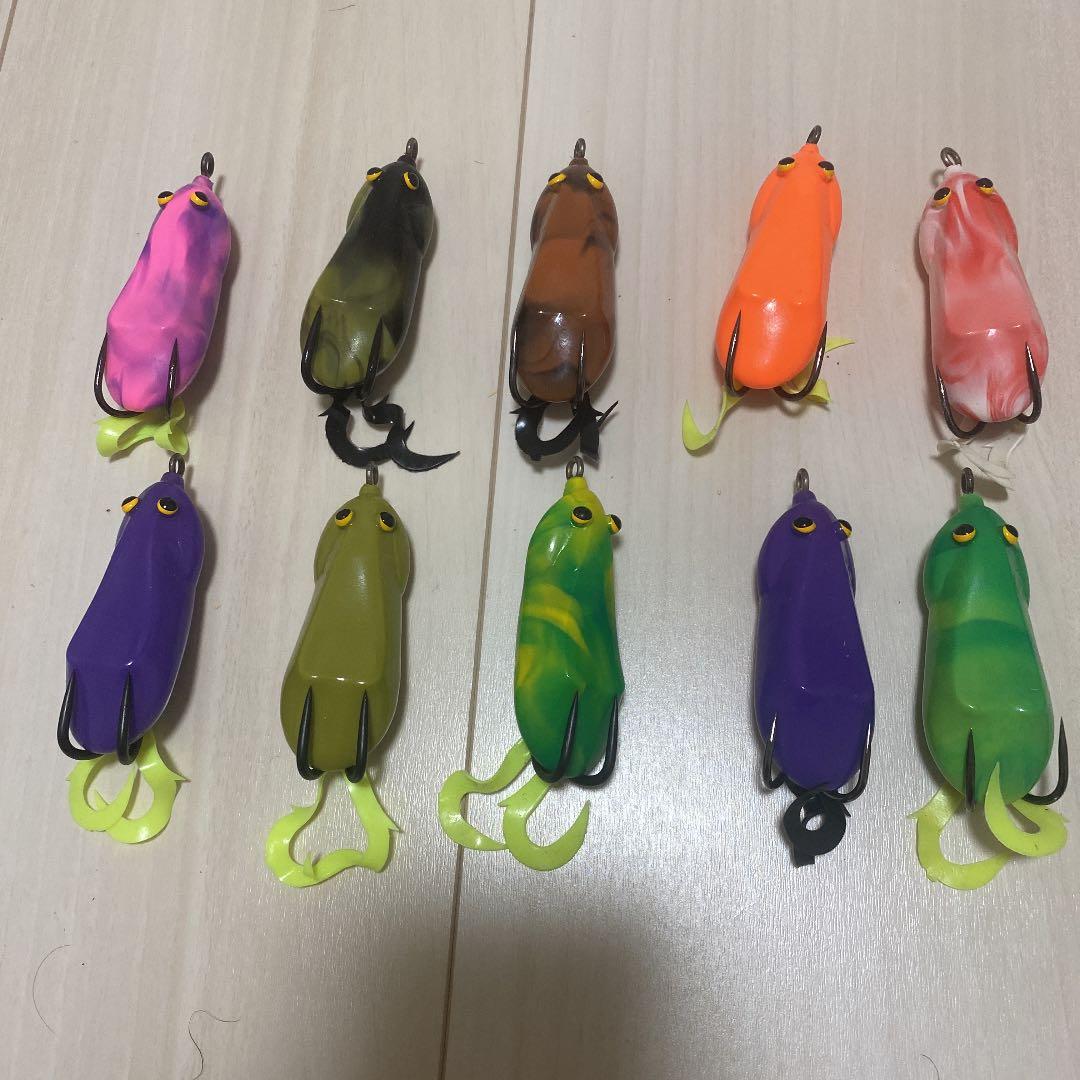 雷魚用フロッグウィップラッシュファクトリーFOR10個