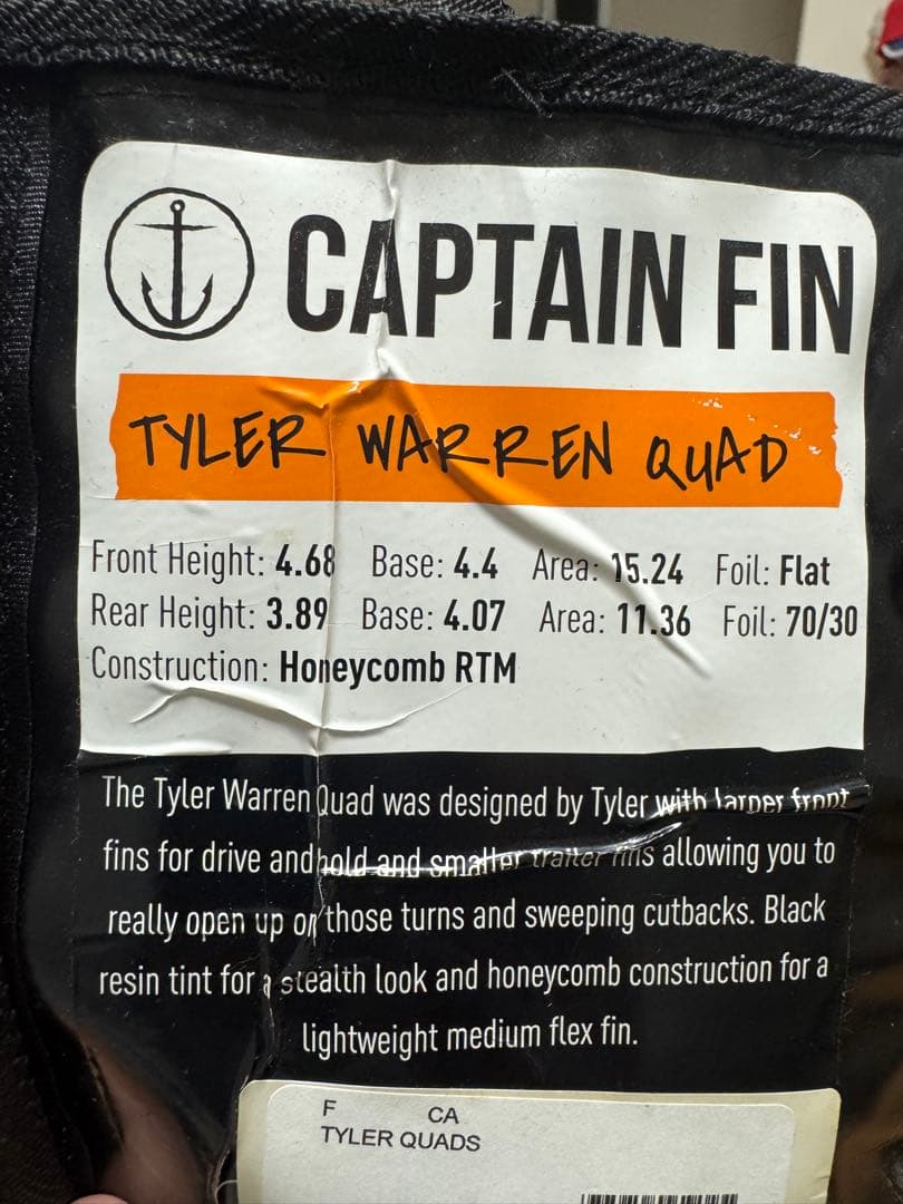 CAPTAIN FIN QUAD タイラーウォーレン　フューチャー