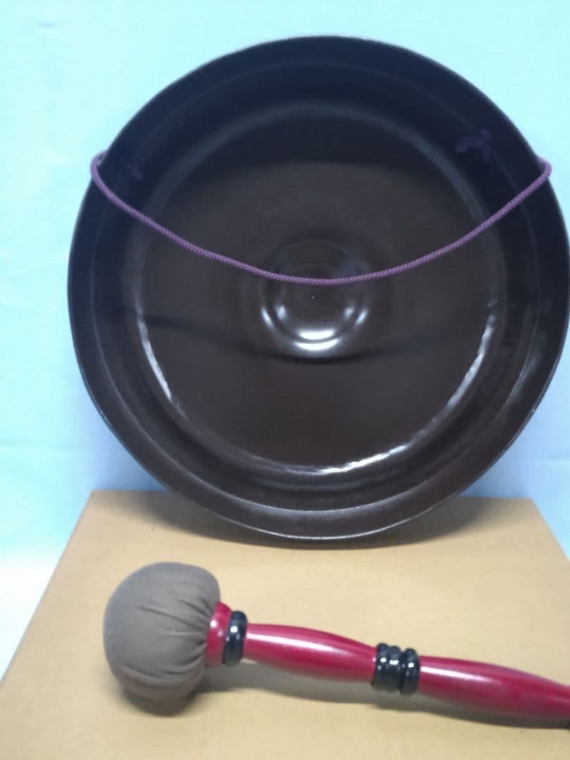 茶道具　銅鑼　ドラ　茶会席 バチ