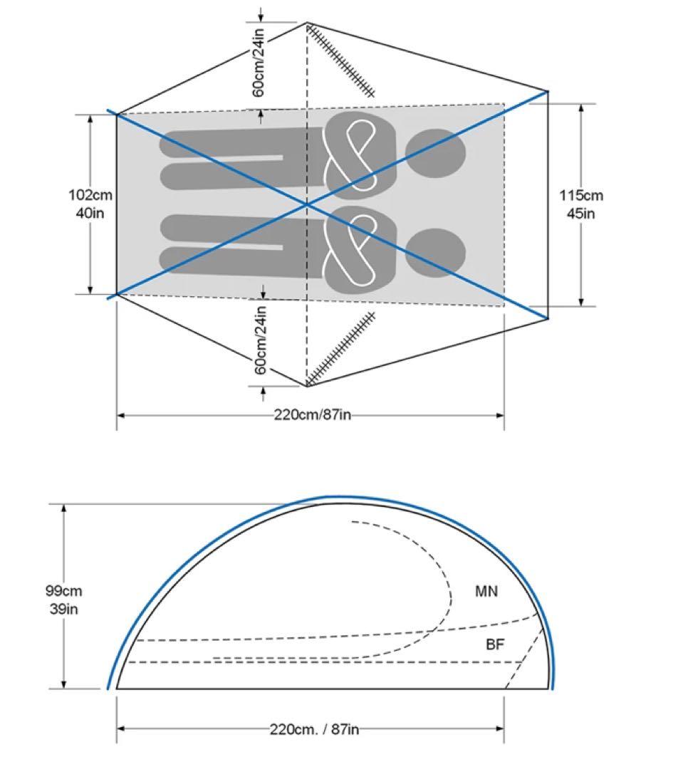 ビッグスカイ　テント　ミラージユ1.5P 新品未使