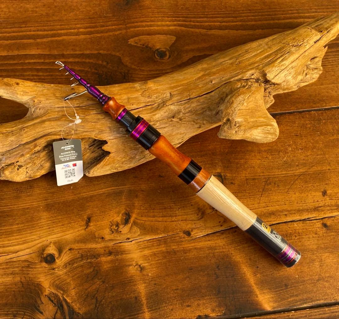 4ft11inch トラウトロッド　ウッドグリップ　　天然木グリップ 渓流釣り