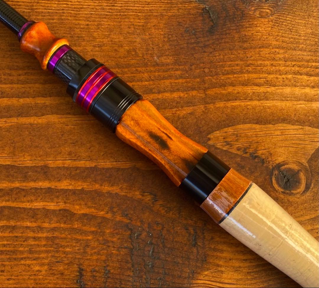 4ft11inch トラウトロッド　ウッドグリップ　　天然木グリップ 渓流釣り