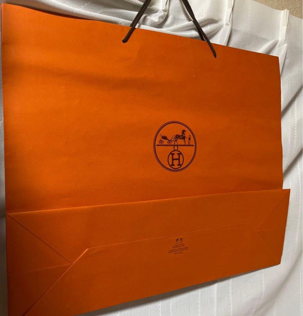 極美品！極太リボン/専用紙袋付き　ピコタンロック22 MM オレンジボックス