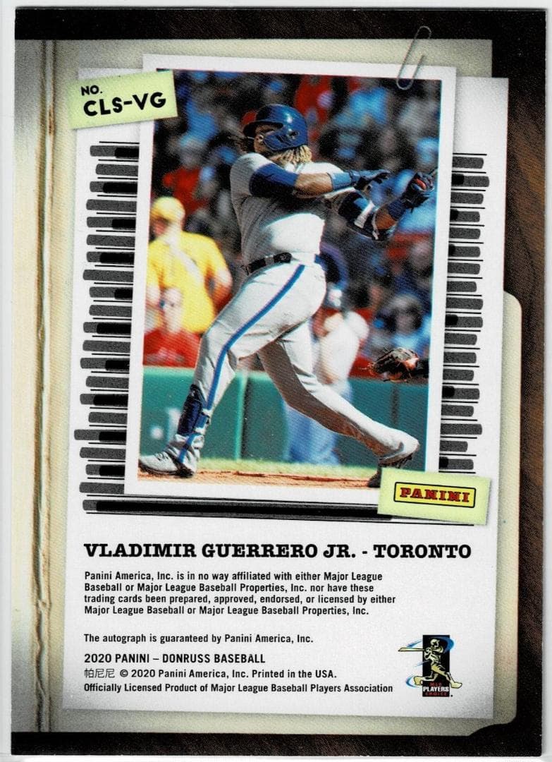 MLB☆ブラディミール・ゲレーロ・ジュニア 99枚限定直筆サインカード