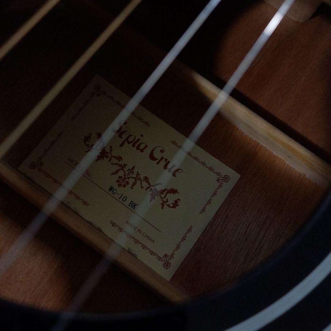 Sepia Crue アコースティックギター WG-10 BK ブラック 黒