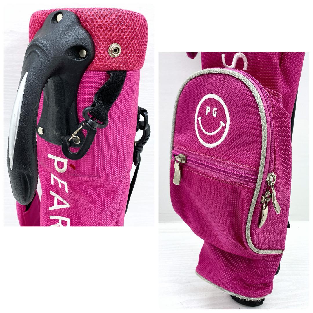 PEARLY GATES ピンク キャディバッグ ゴルフバッグ セルフスタンド式