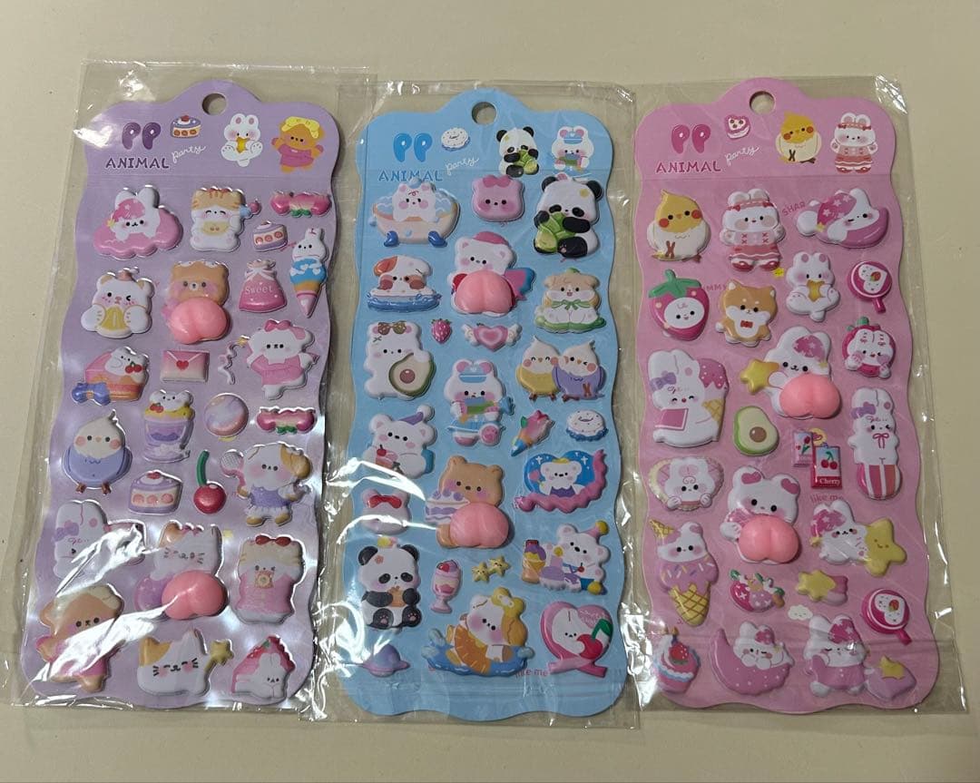 キャラクターシールセット 立体シール