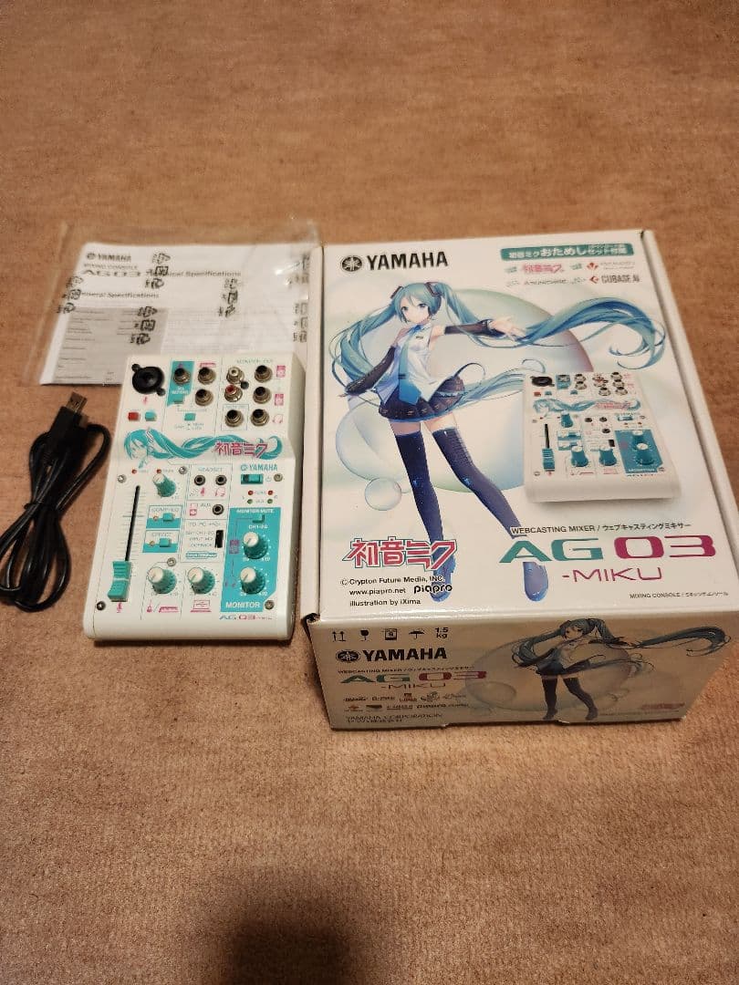 YAMAHA AG03-MIKU オーディオインターフェイス