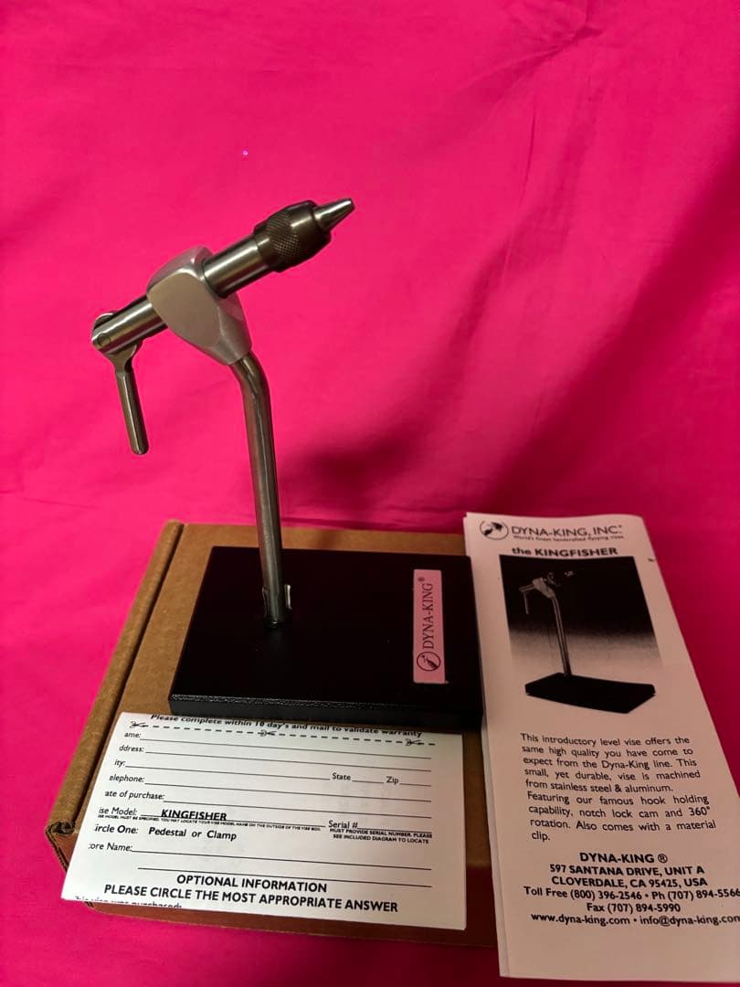 フライタイイング　バイス　ダイナキング　キングフィッシャー　送料込み！