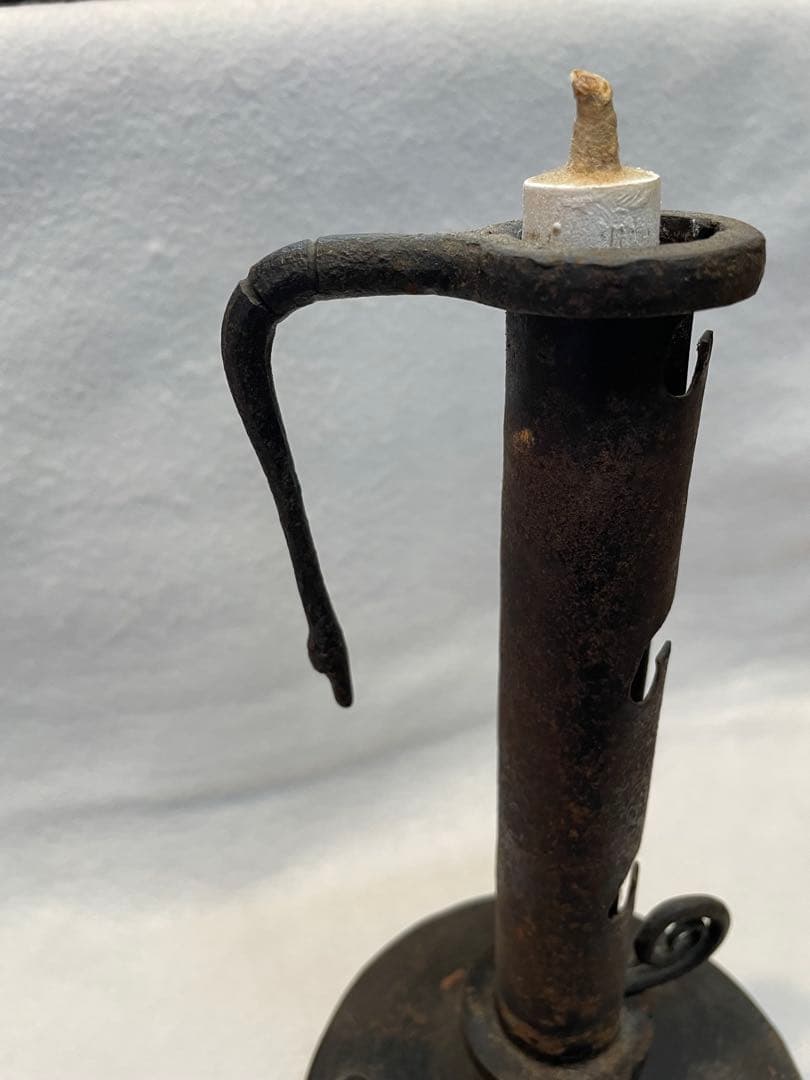 自在燭台（五段高さ調節可能）和蝋燭　燭台