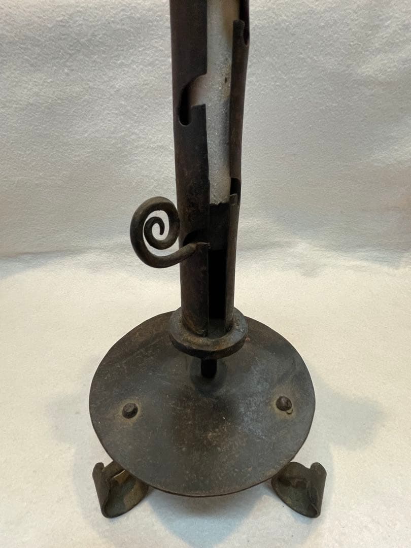 自在燭台（五段高さ調節可能）和蝋燭　燭台