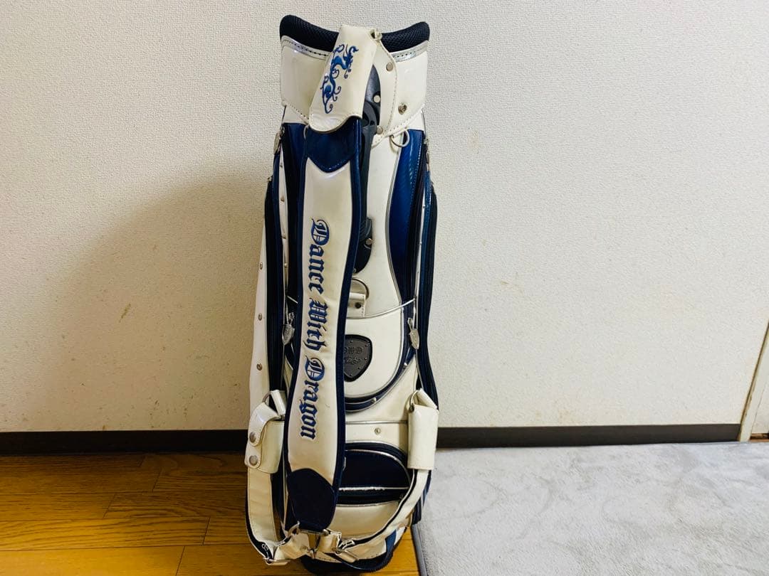 Dance With Dragon キャディバッグ ホワイト・ブルー