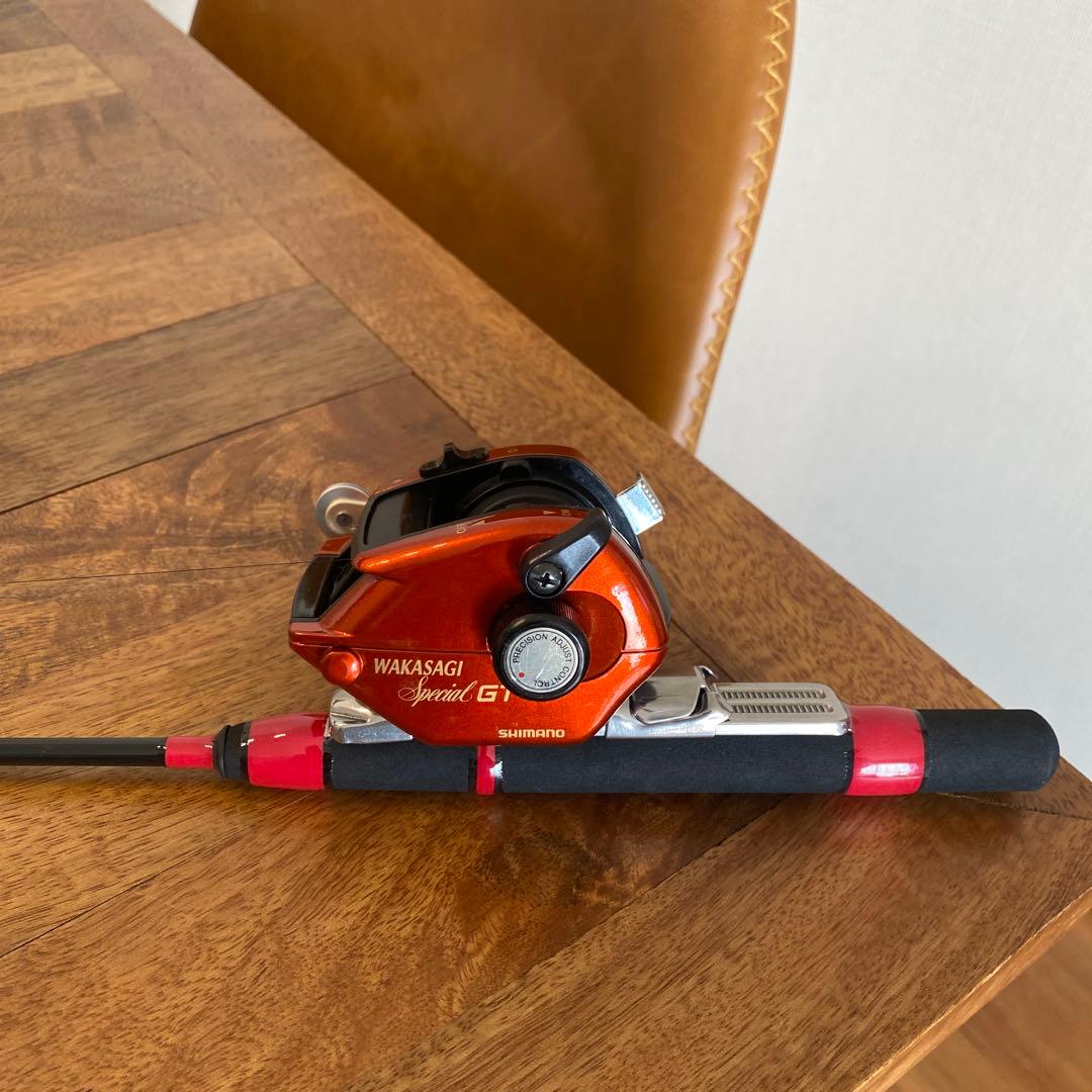 シマノ　ワカサギスペシャルGT　右巻き　ロッド　ライン　仕掛け付き