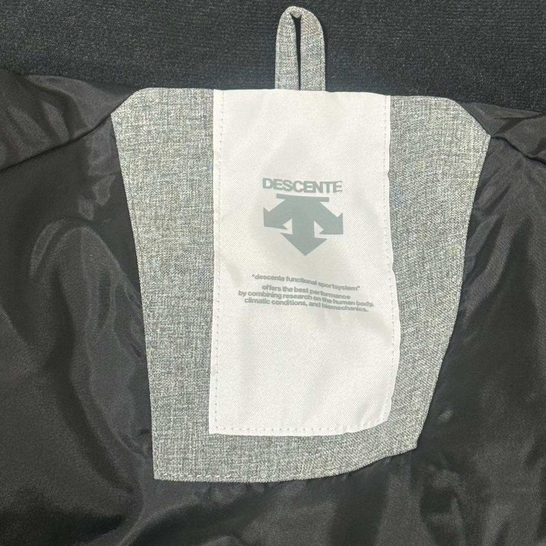 デサント スキーウェア サイズM 洗える フード 上下セット ブラック グレー