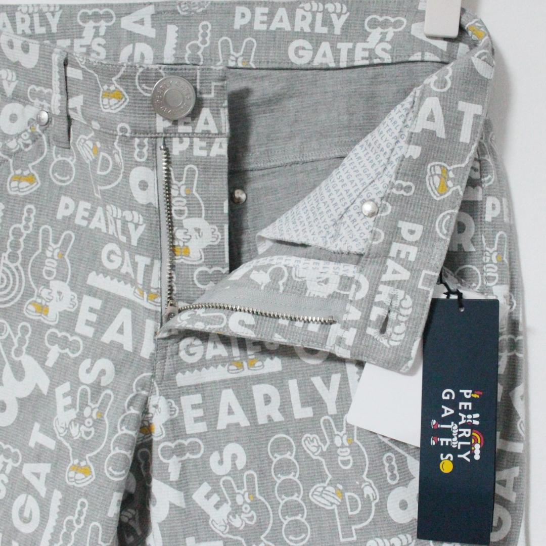 新品 パーリーゲイツ PGキャラクター総柄 ストレッチロングパンツ M（W72）