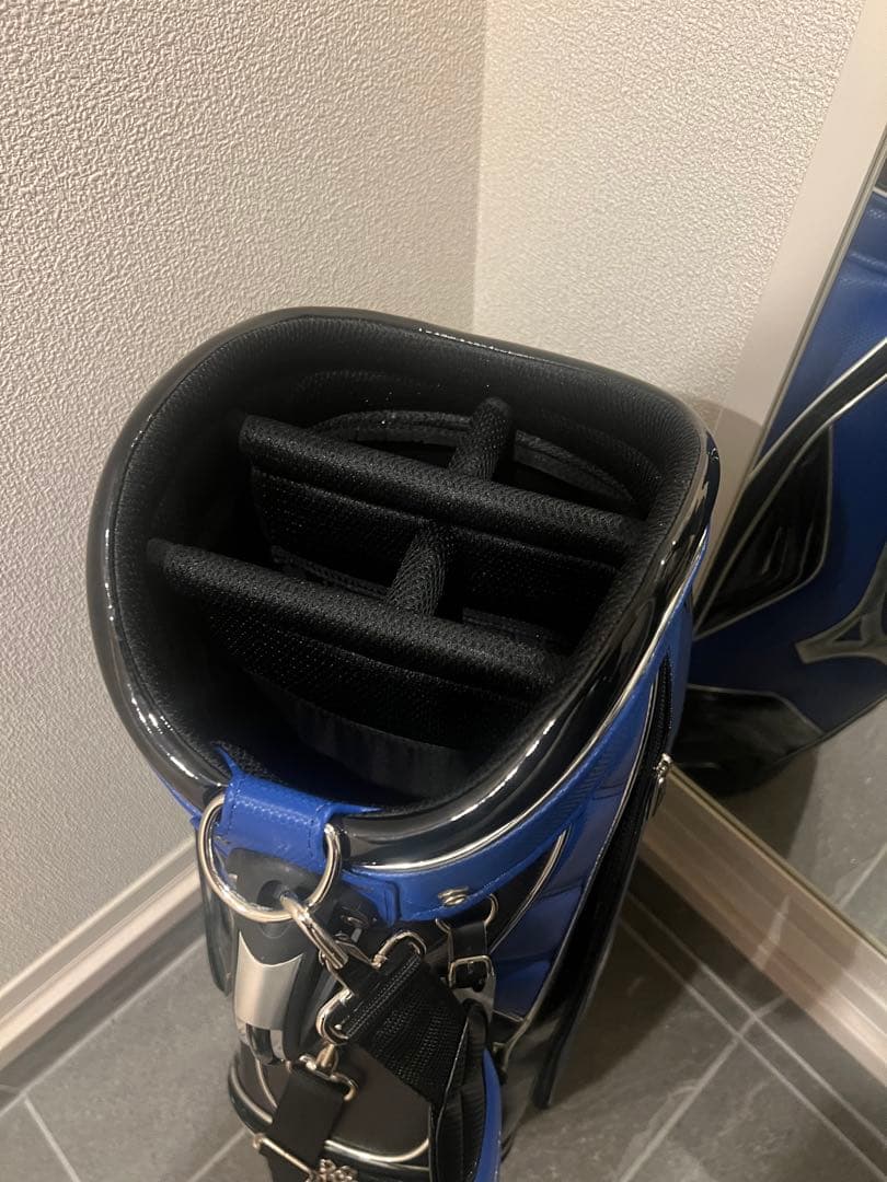 ⚠️2日間限定2000円値引き中⚠️Mizuno ゴルフバッグ 青・黒