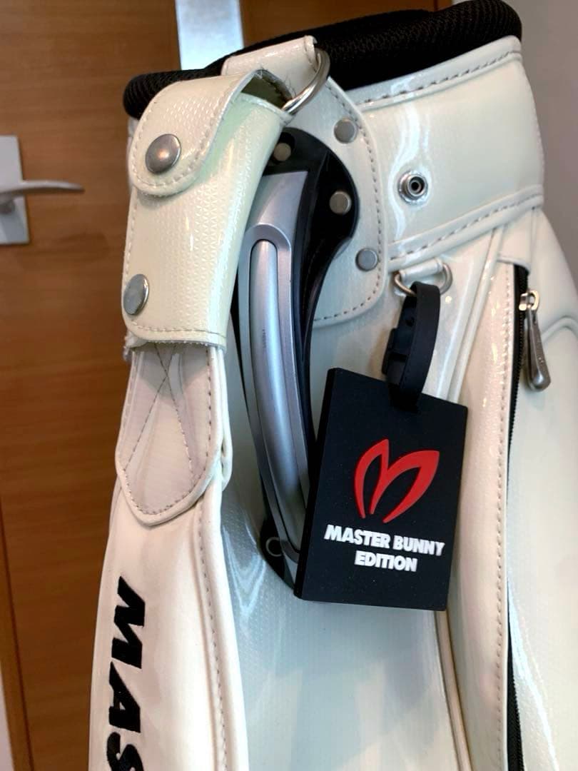 正規品　美品　パーリーゲイツ　マスターバニー　3点式　キャディバッグ　エナメル