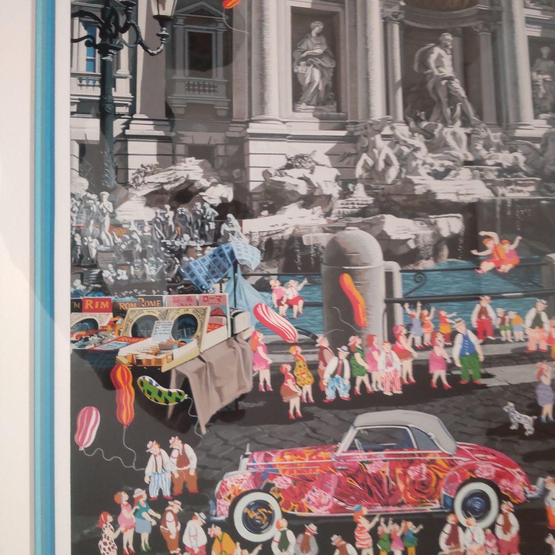 ヒロ・ヤマガタ　ローマ　シルクスクリーン　20号