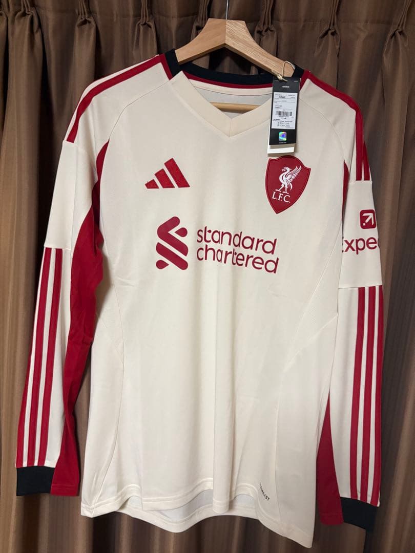 【新品未使用】リバプールFC 25-26 長袖 アウェイ ユニフォーム XL