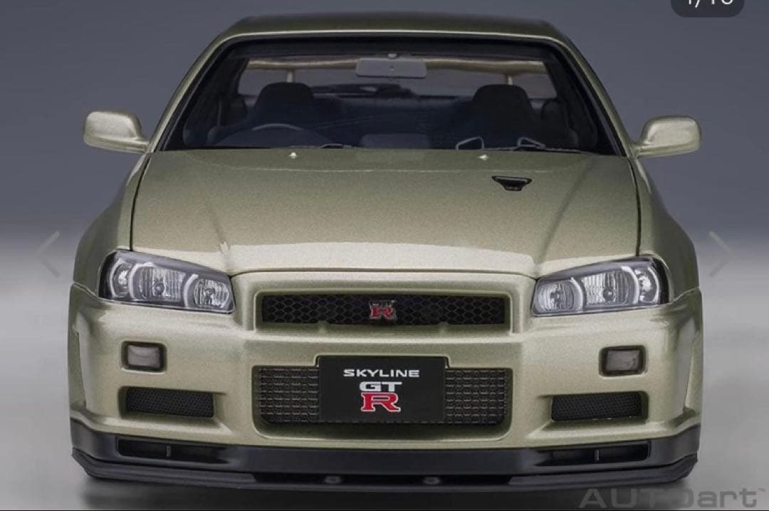 AUTOart 1/18 GT-R(R34) V-specⅡ NUR BBS