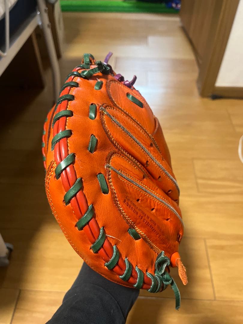 ミズノ 野球グローブ オレンジ