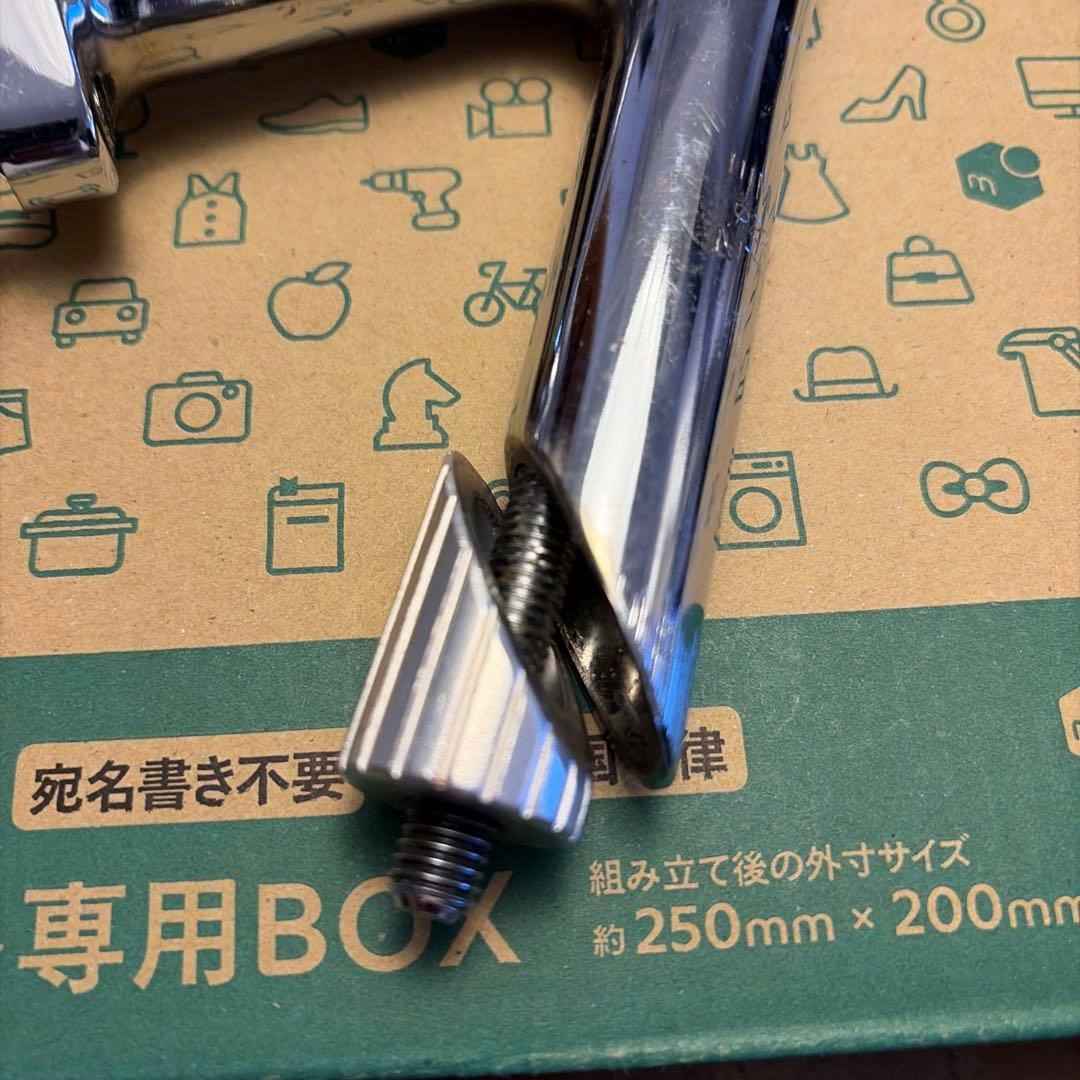 L字型 クローム ステム クランプ付き NITTO 100