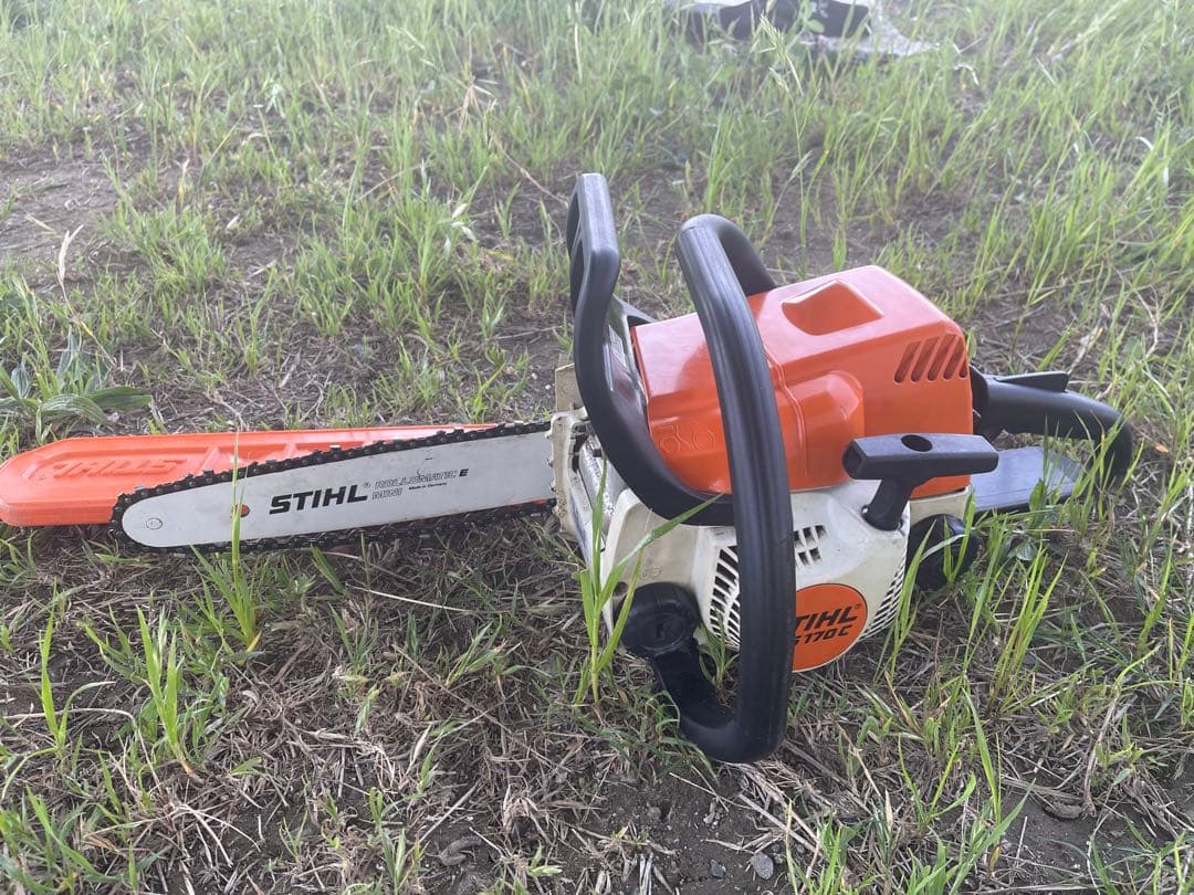 STIHL エンジン チェンソー MS170C長期倉庫保管の為ジャンク品扱い)
