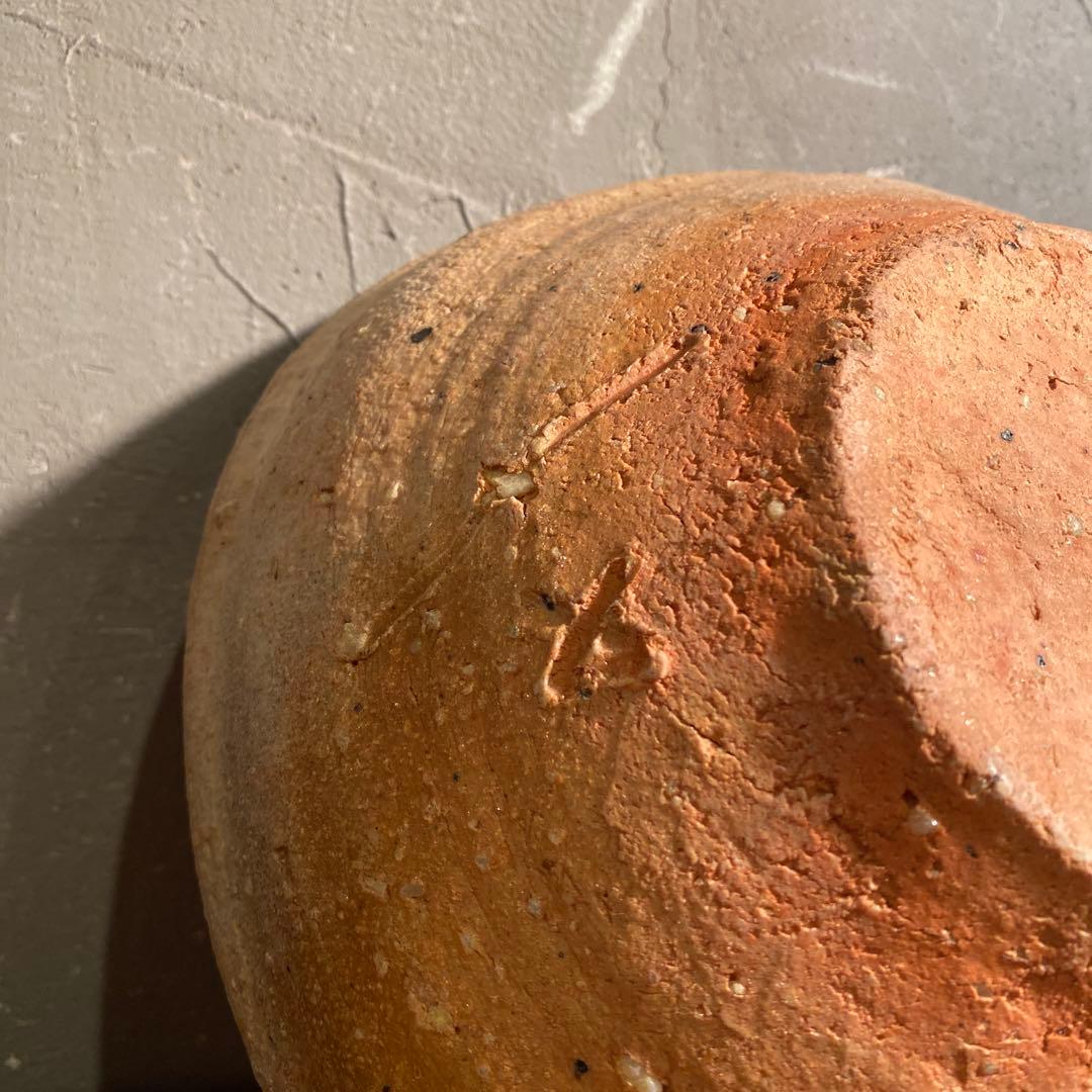 石田千比呂作 穴窯 片口大鉢 共箱 作家物 焼き物 骨董品 コレクション