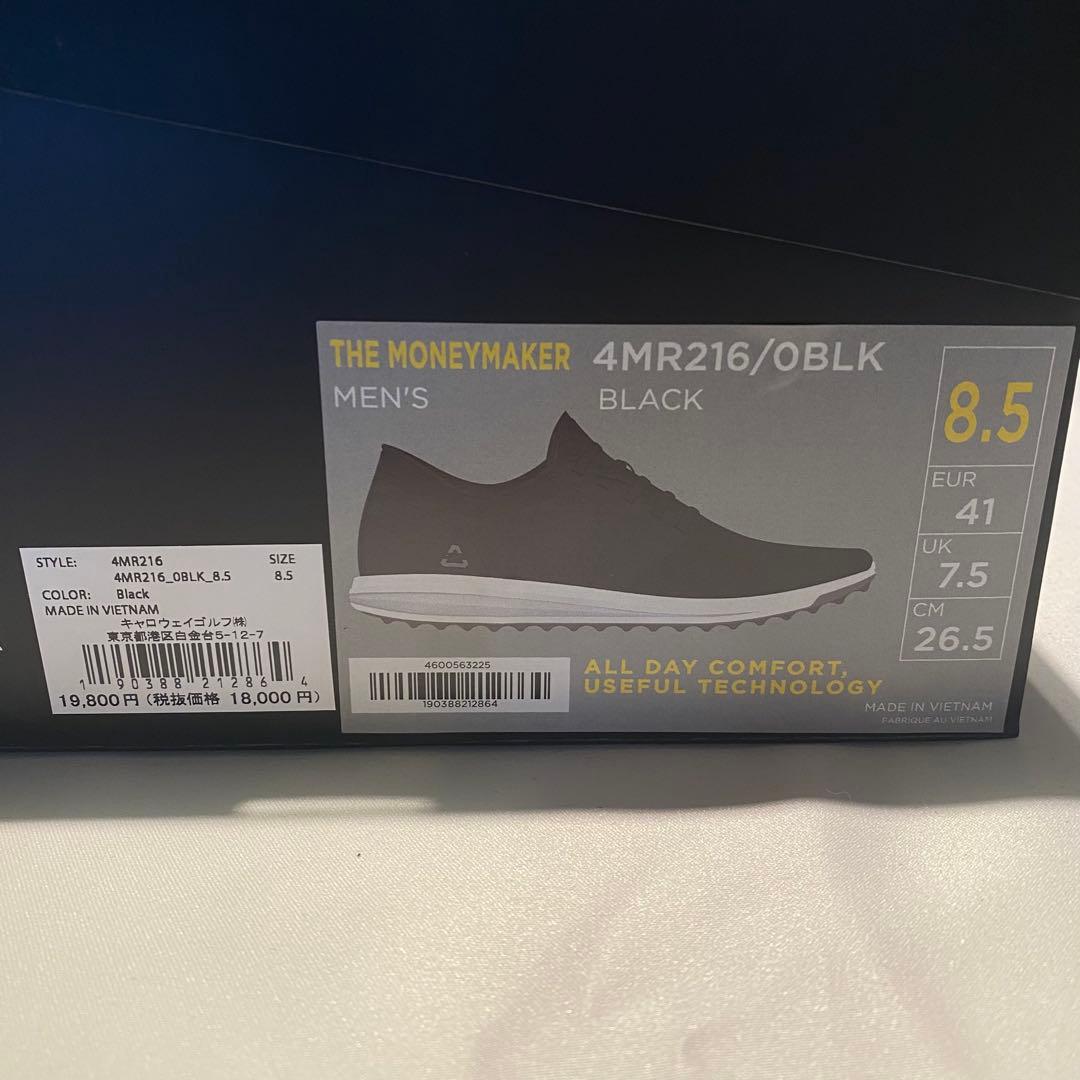 【新品】CUATER　トラヴィスマシュー　ゴルフシューズ　黒　メンズ26.5cm