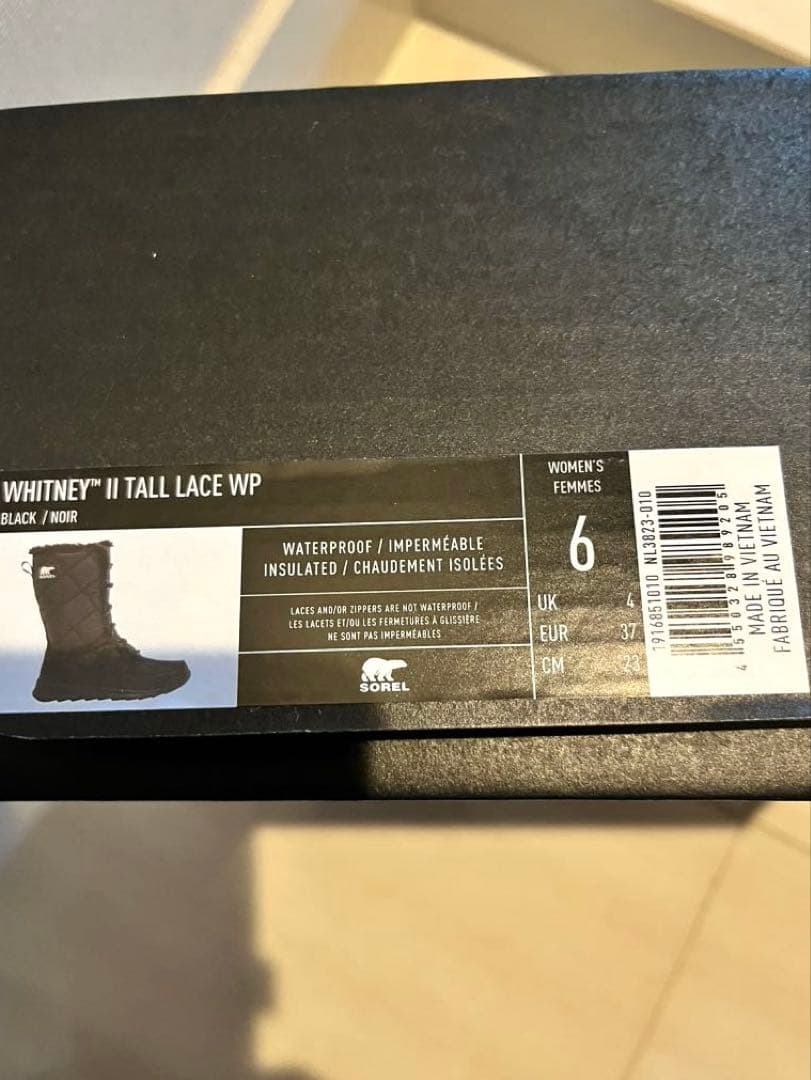 超美品☆SOREL ウィンターブーツ 黒　箱付