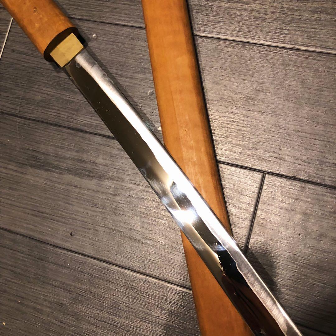 高級模造刀 高級居合刀　白鞘 合金製 長脇差　太刀　段平