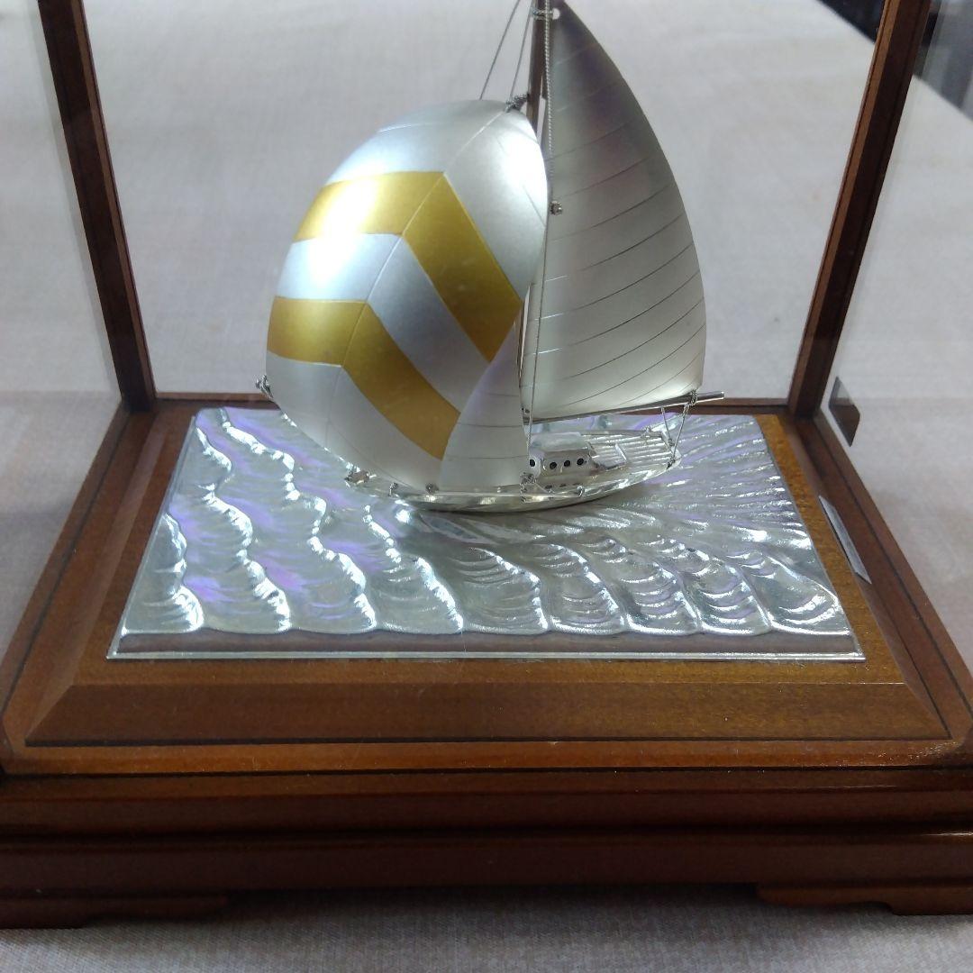 武比古、TAKEHIKOヨットモデル シルバー・ゴールド ガラスケース付き