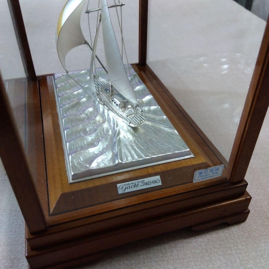 武比古、TAKEHIKOヨットモデル シルバー・ゴールド ガラスケース付き