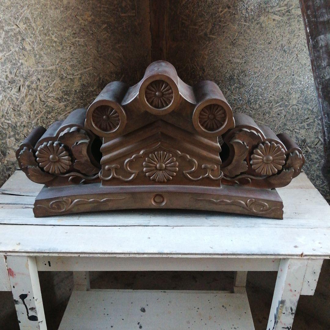 銅板製　鬼瓦　58.5cm　約2.8kg