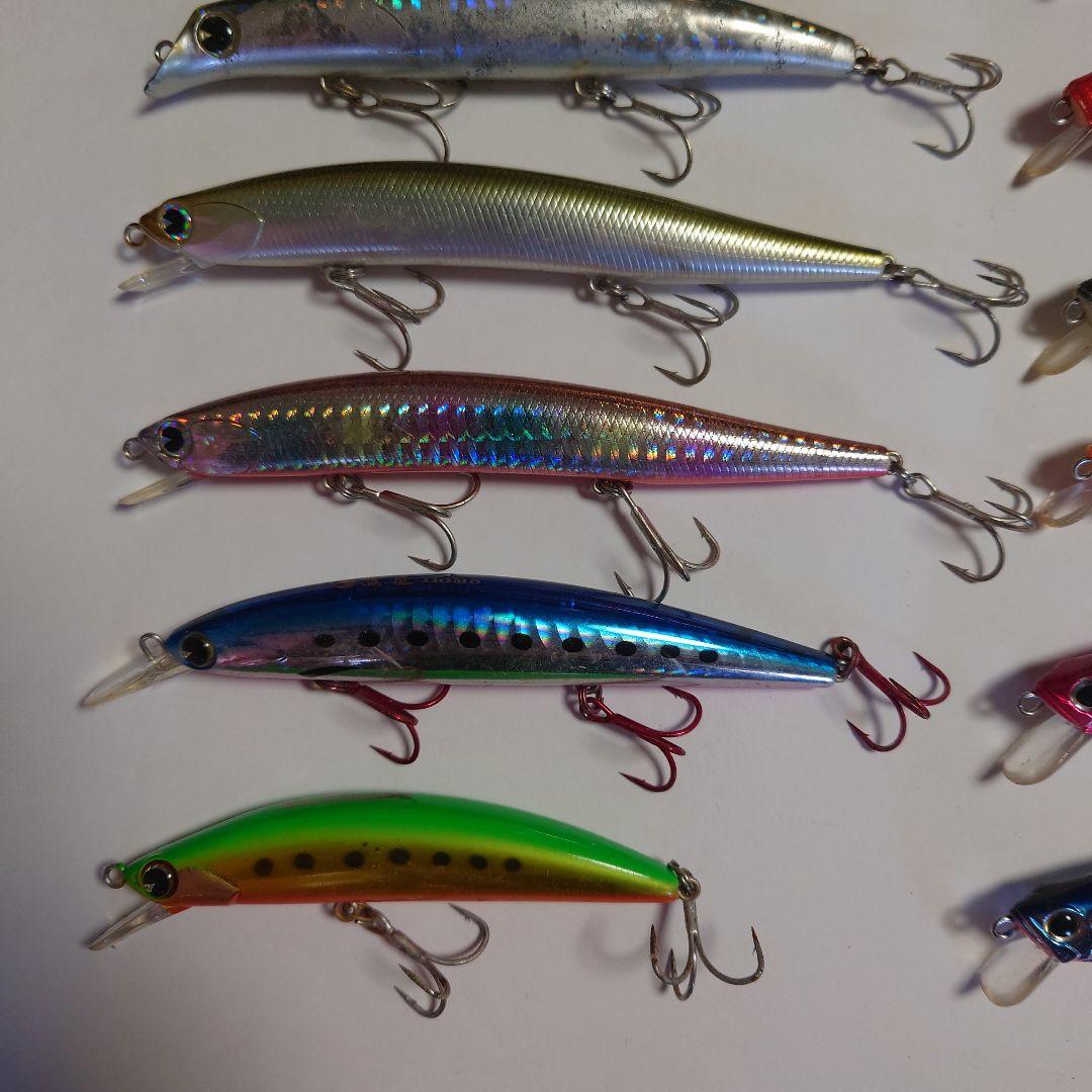 ジャンク品　サーフ系ミノー 27本セット【替えフック・リング付】