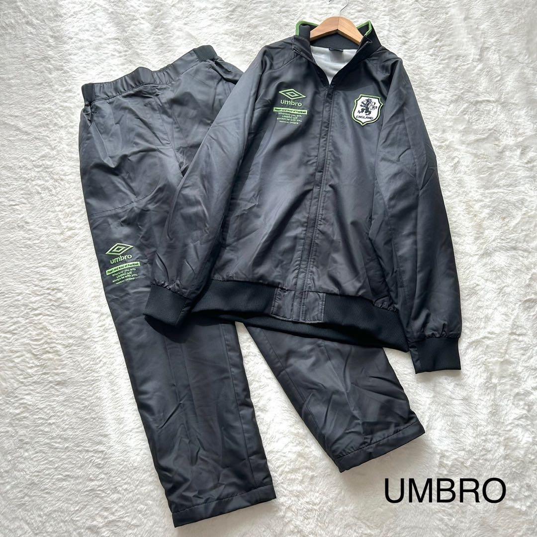 【美品】アンブロ セットアップ ブラック イングランド 大きいサイズ XL