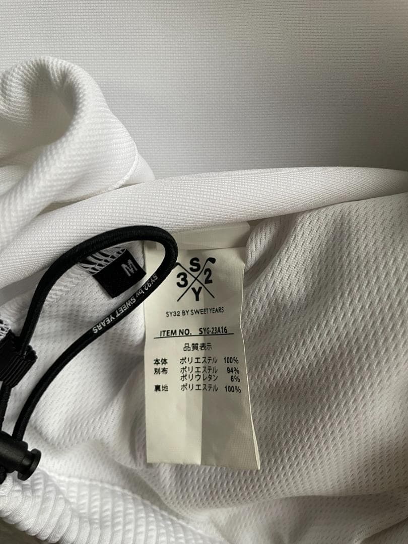 ま*ん様 SY32 BY SWEET YEARSホワイト ジップアップジャケット