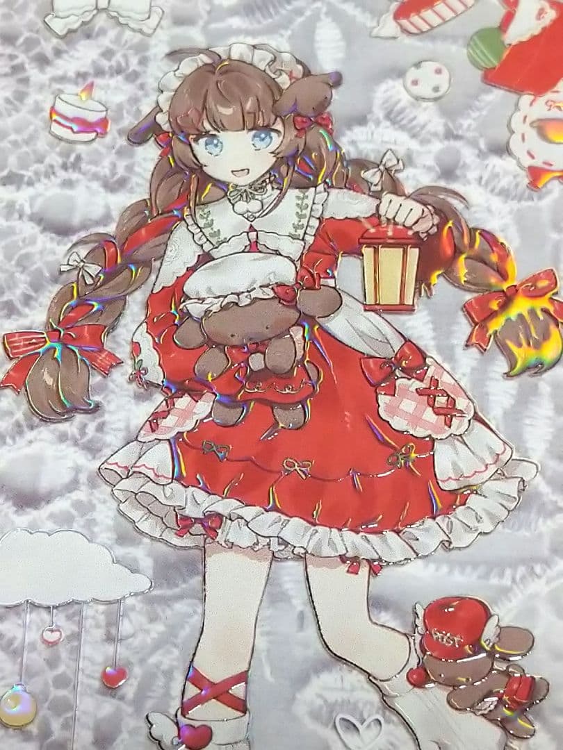 ✩のこり２✩J629＃熊古力(立体虹光)浮光文创切り売り海外人物マステ女の子