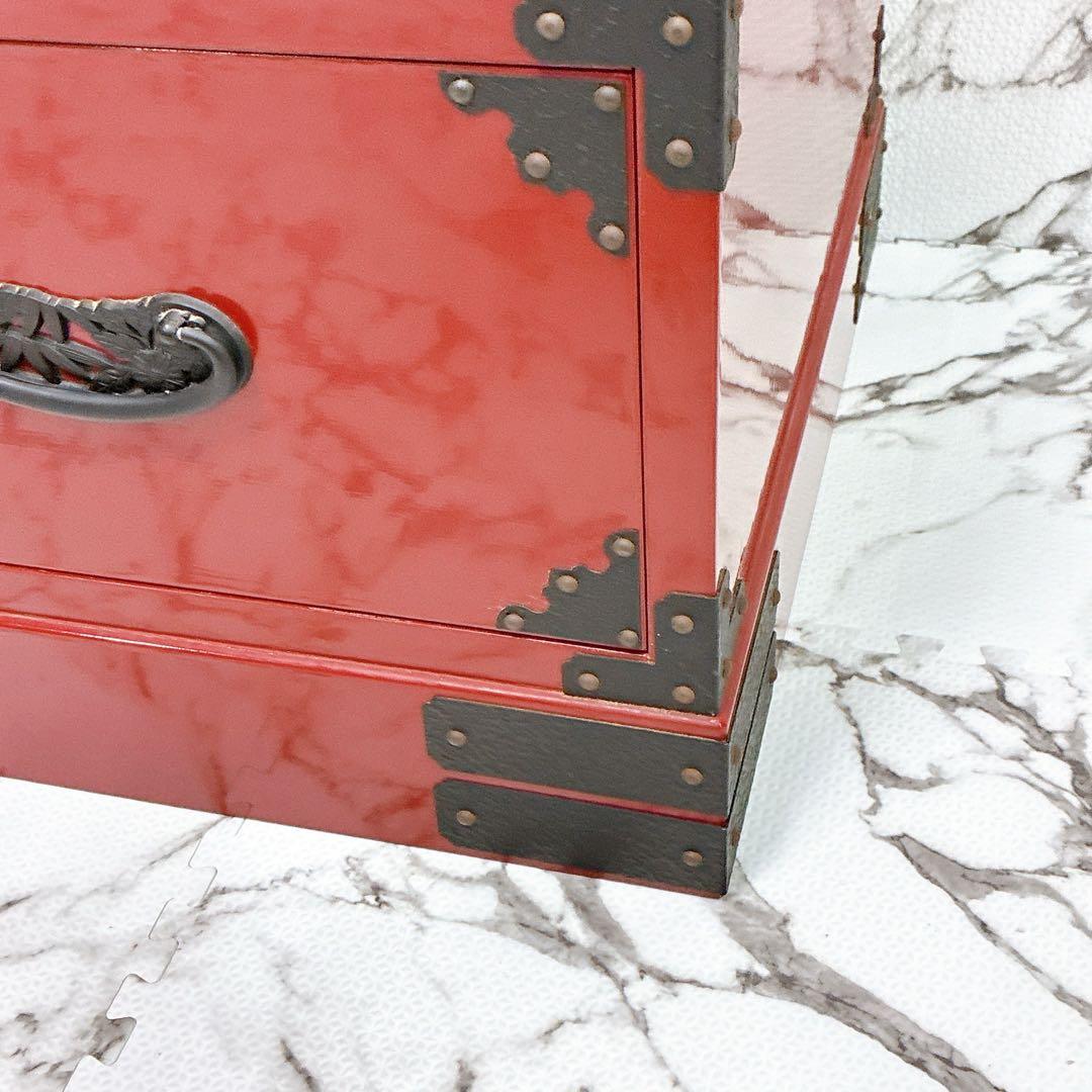 仙台箪笥 五段 赤家具 鉄金具 和箪笥 伝統工芸 和家具