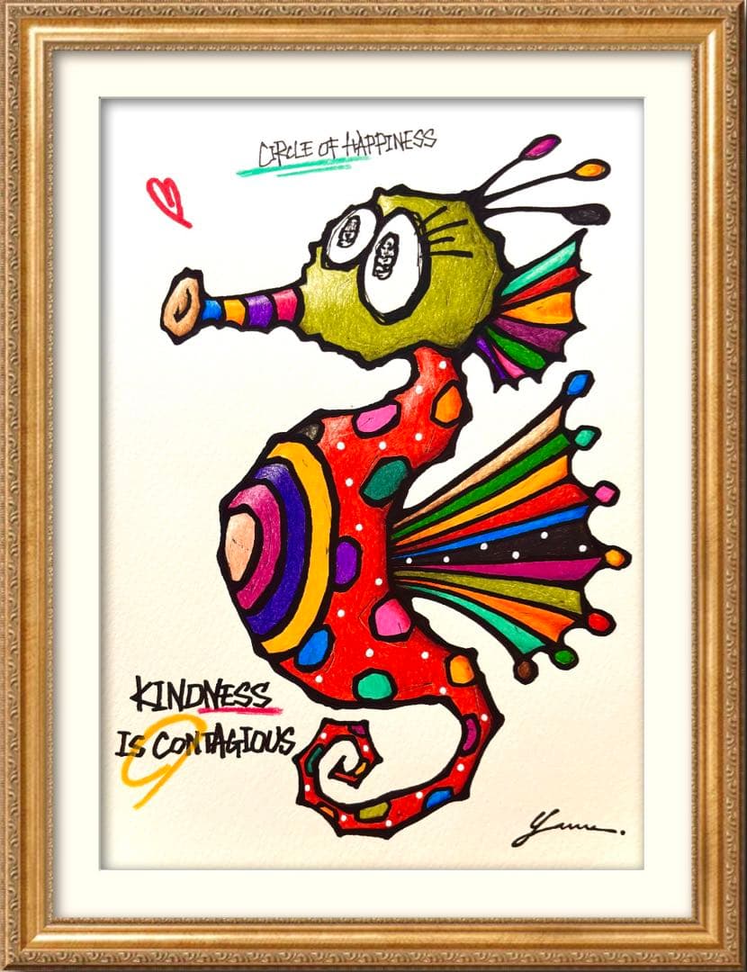 c*i様 「 語り継がれる優しさ 」｜絵画 原画 抽象画 絵 動物画 ドローイン