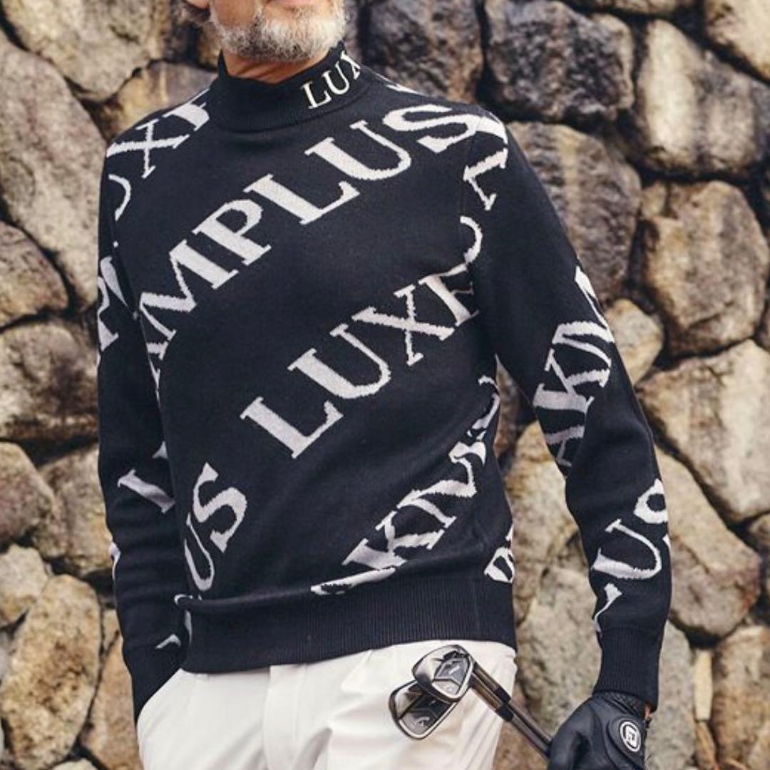 【新品】LUXEAKMPLUS AKM／ニット セーター ゴルフウェア XL