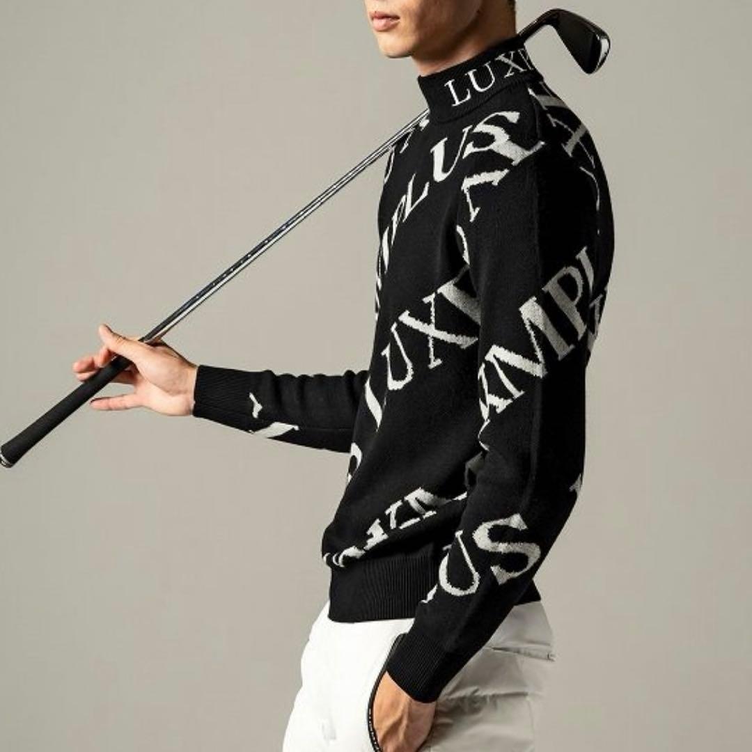 【新品】LUXEAKMPLUS AKM／ニット セーター ゴルフウェア XL
