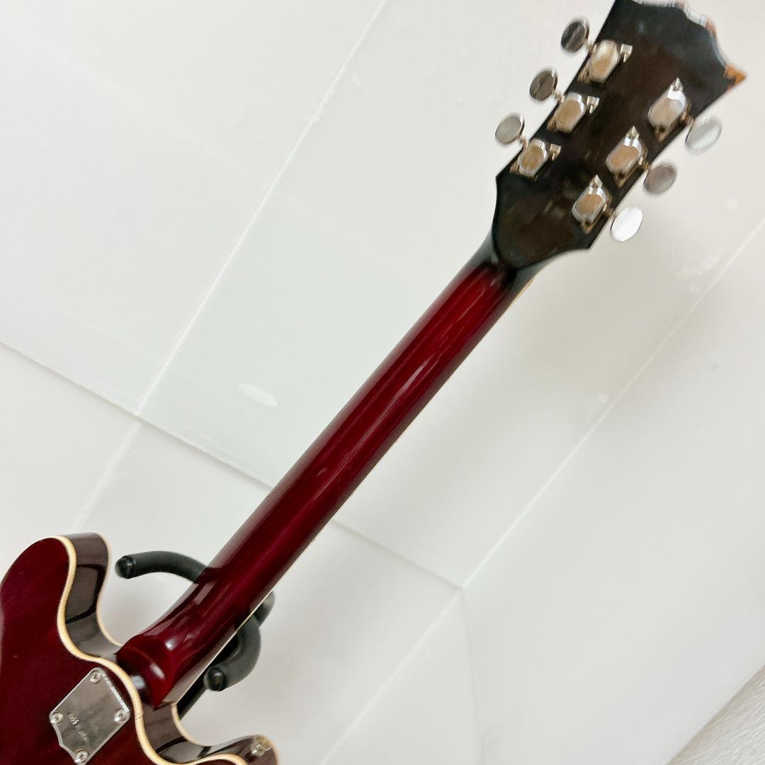 美品 Goldon セミアコギター ビザール アコースティックギター 赤