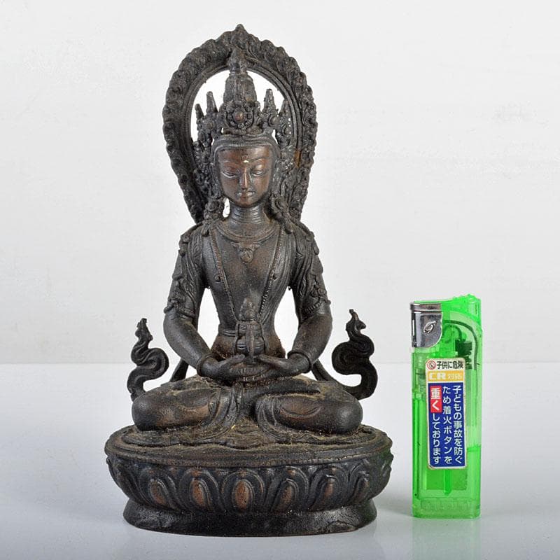 蜜璃　仏教美術　古銅　チベット仏　仏像　置物　C　R4366