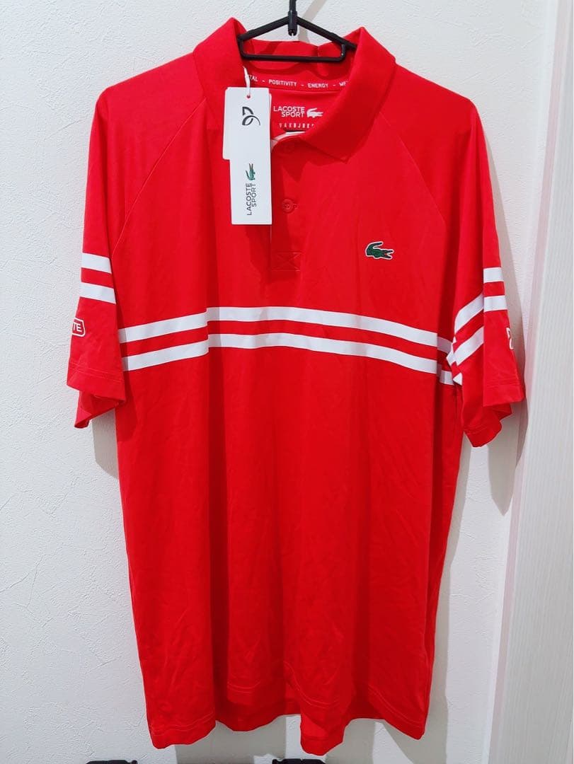 ラコステ LACOSTE テニスウェア メンズ ポロシャツ 005 レッド